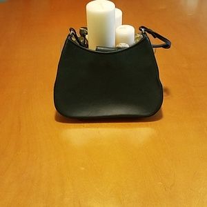 Dark blue leather purse